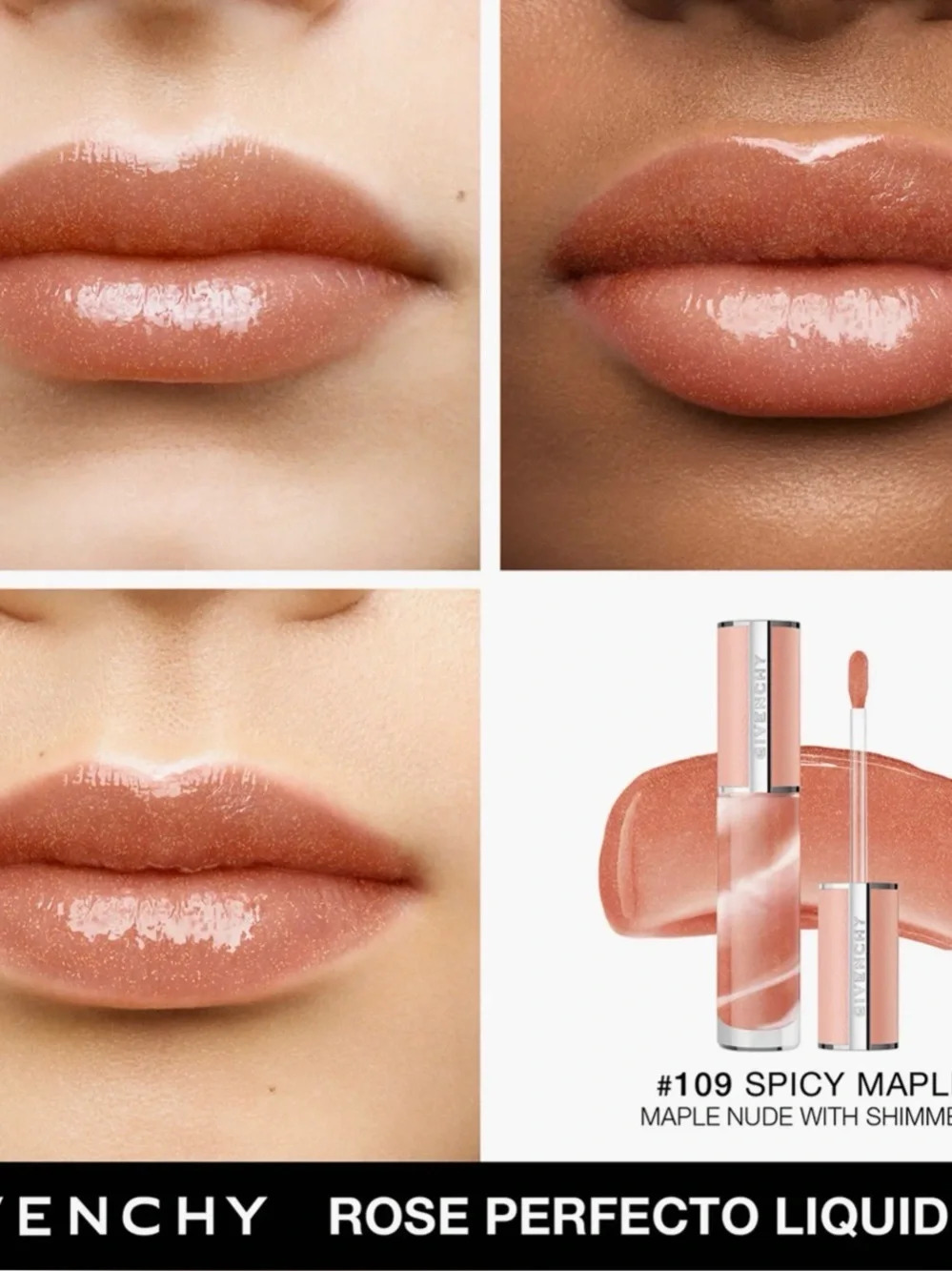 Givenchy Rose Perfecto Liquid Lip Balm 109 spicy maple